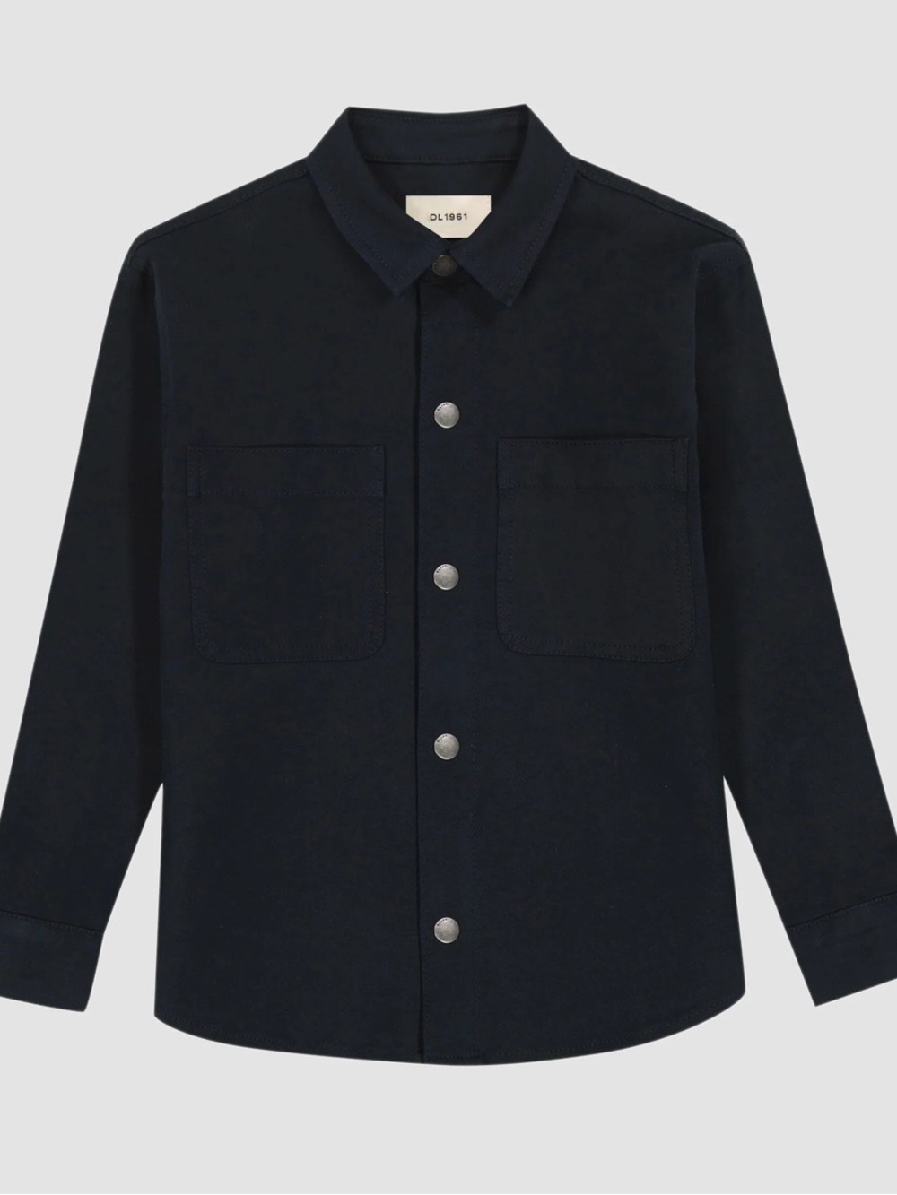DL1961 Boys' Navy Button-Down Shirt Jacket size small